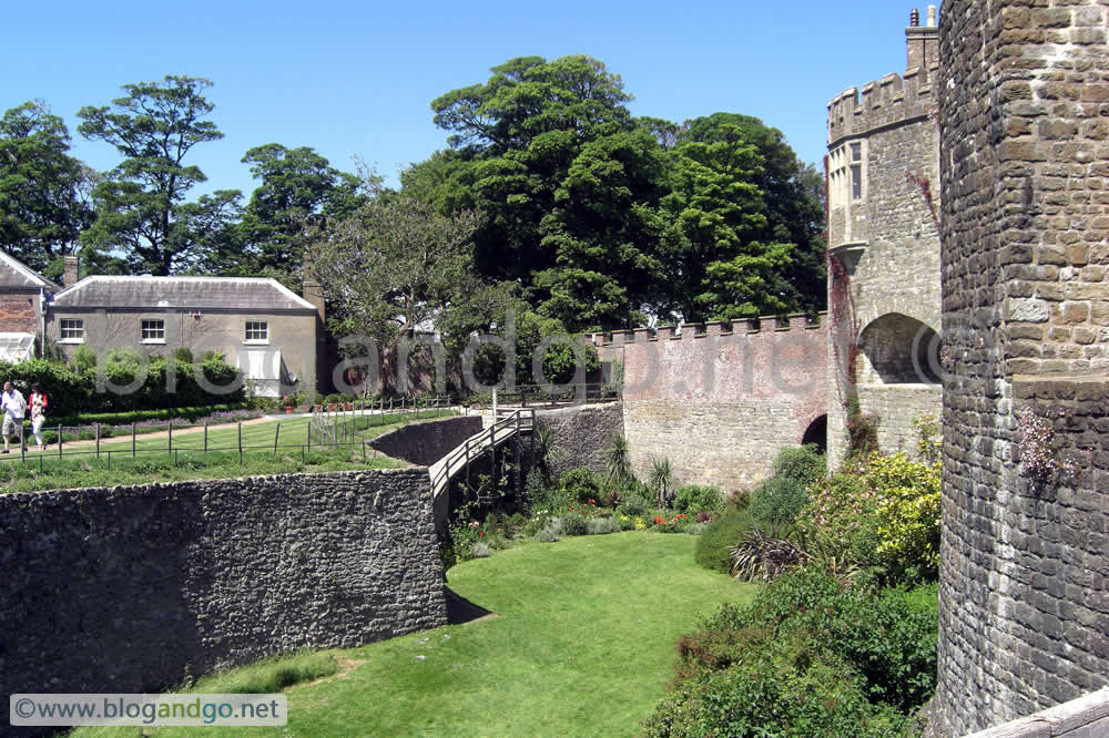 Across the Walmer Castle moat